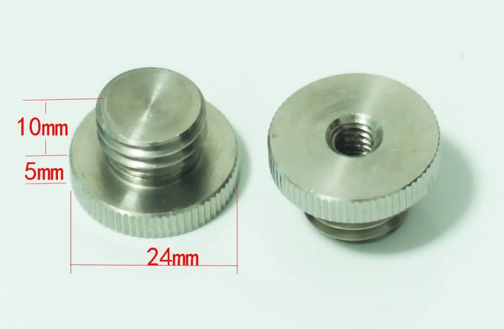 2pcs 1/4"-20 to 5/8"-11 Threaded Female to Male fr Tripod laser level Adapter
