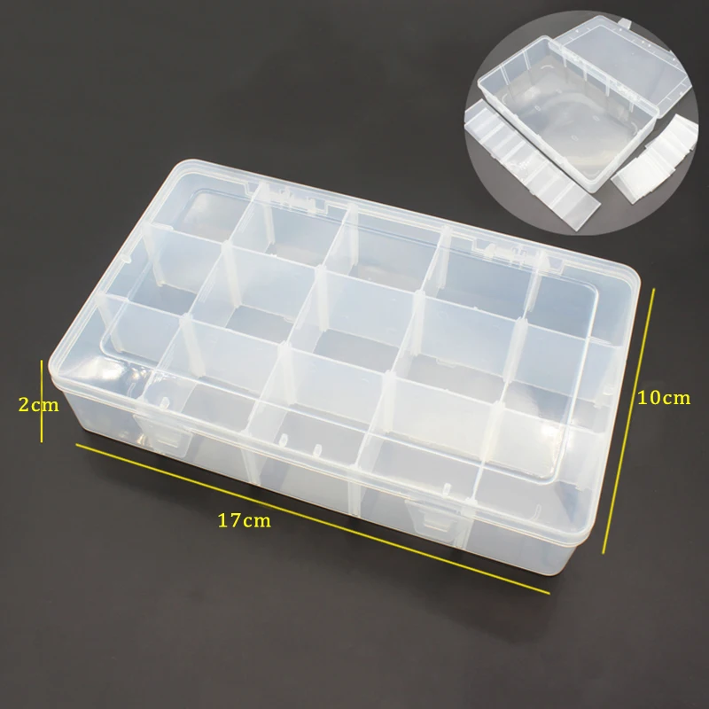 IC box chip Storage box 15 Grids