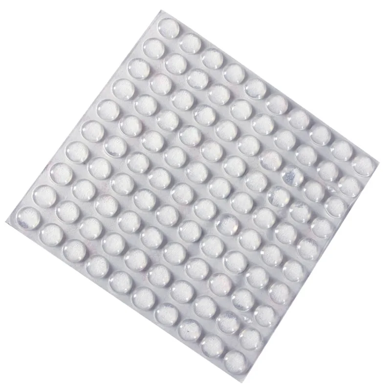 100PCS Self Adhesive Rubber Feet Clear Semicircle Bumpers Door Buffer Pad Gaskets--   Best Price