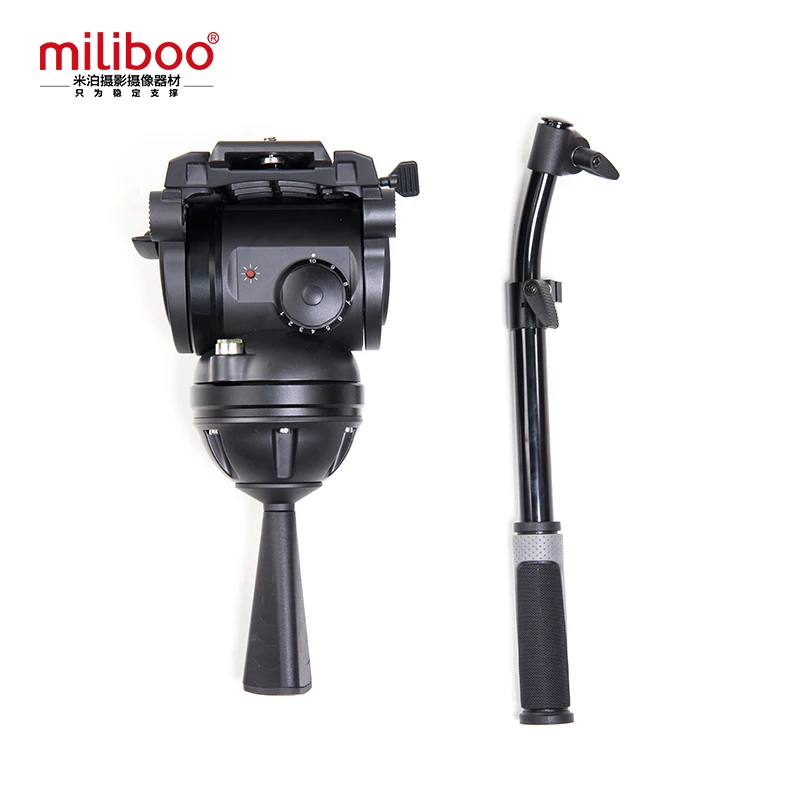 miliboo M8L Professional Broadcast Movie Video Tripod with Fluid Head Load 18 kg for Camera/ DSLR Camcorder Stand