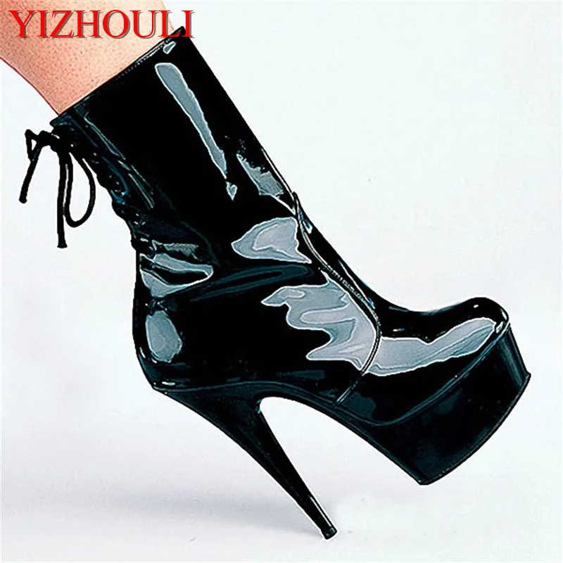 

Fashion sexy knight's shoes, 6 inch stiletto heel 15 cm, pole dance spring and autumn ankle boot