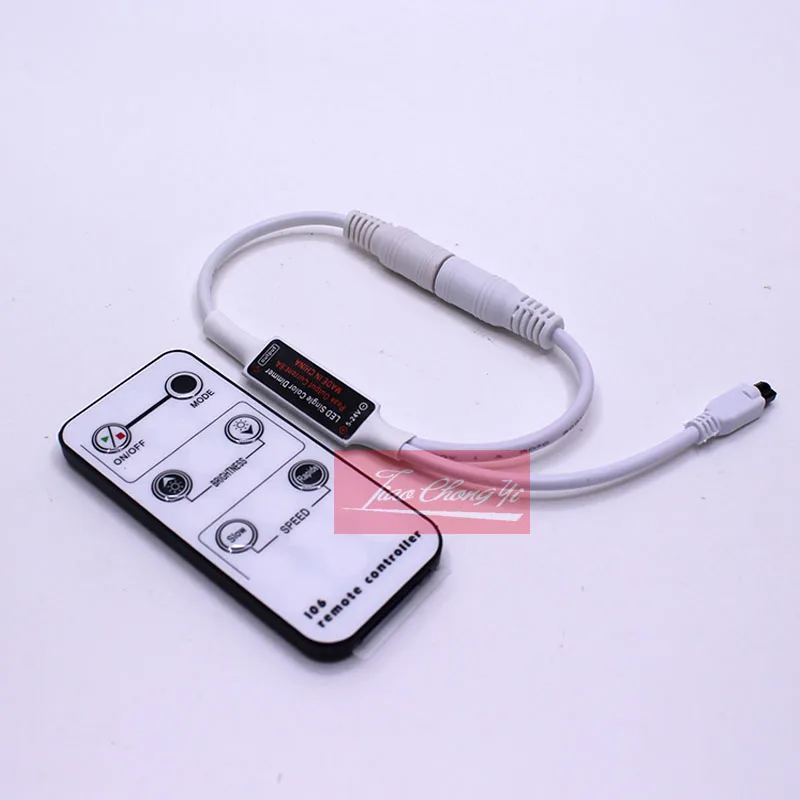 

1pcs LED Single Color Dimmer DC5-24V 6A 6Key IR LED Strip Controller Remote For Single Color 5050 3528 5630 Strip Lights