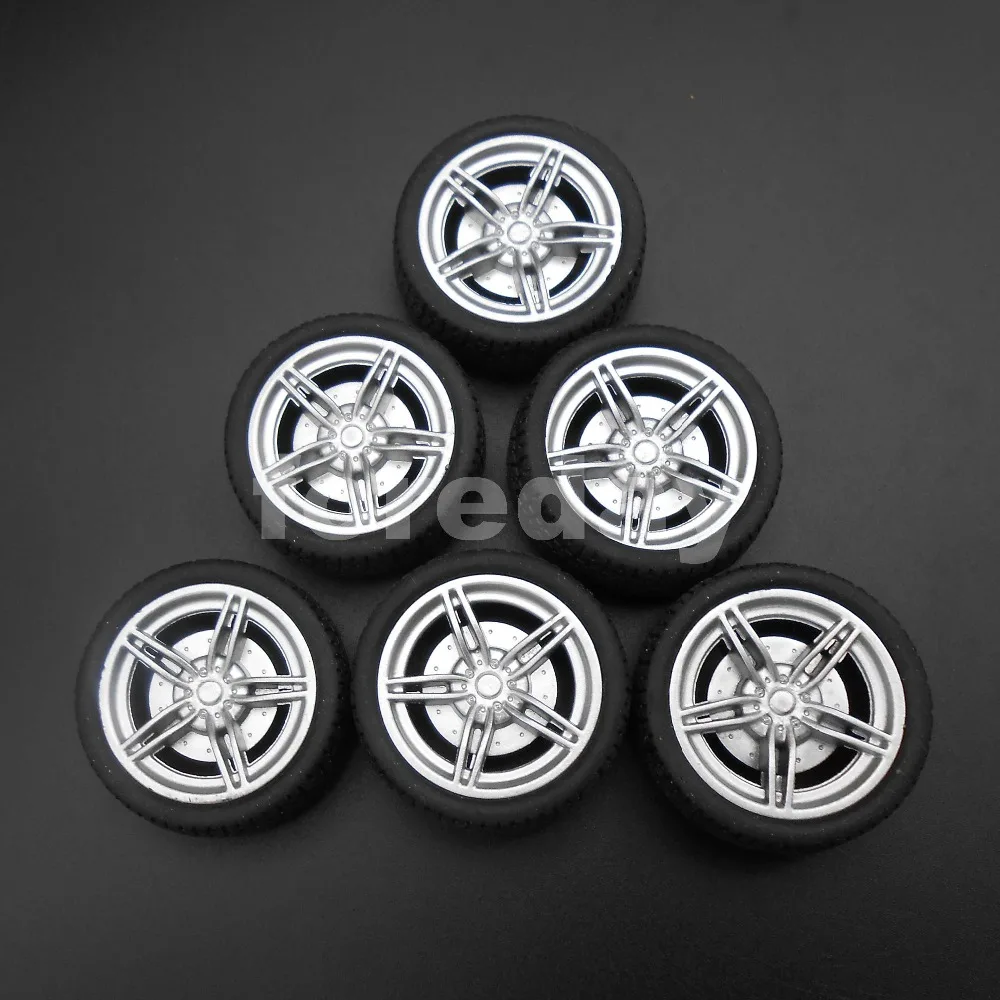 100PCS Rubber Plastic Simulation Tire Wheel DIY RC Model Car Dia. 16mm 18MM 38MM 48MM for 2mm (1.95MM) 3MM (2.95MM) * FD467-471