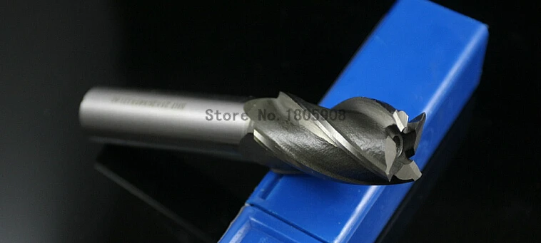 Free delivery 4 slot 1PCS M12.0 high speed steel straight shank vertical milling cutter milling cutter of end milling cutter