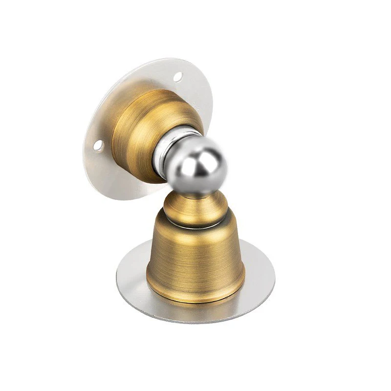 KAK Edelstahl Magnetische Tür Stopper Aufkleber Wc Glas Versteckte Tür Halter Fangen Boden Non-punch Tür Stopp Tür hardware