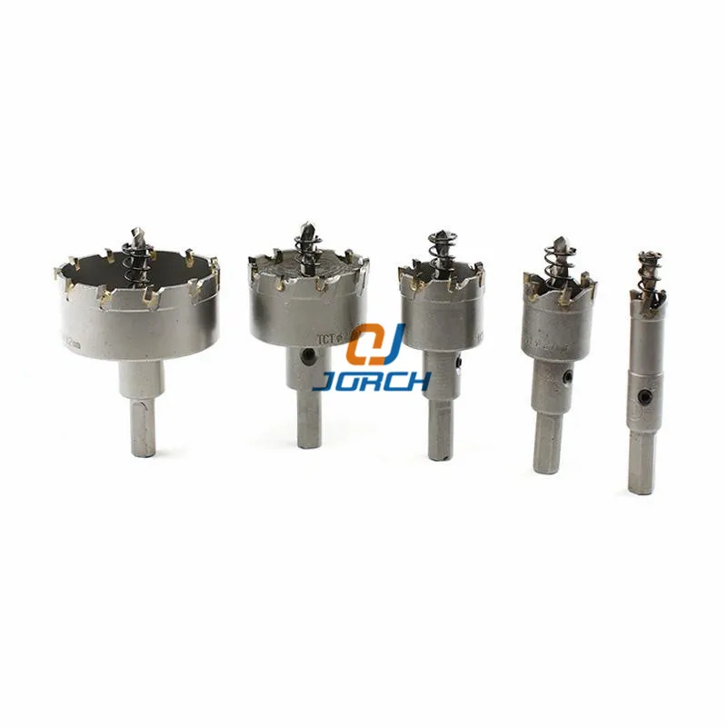 

Core Drill Bit Carbide Steel 53-125mm Hole Saw Cutter Bit For Stainless Steel Plate Iron Metal Cutting Drilling Tools