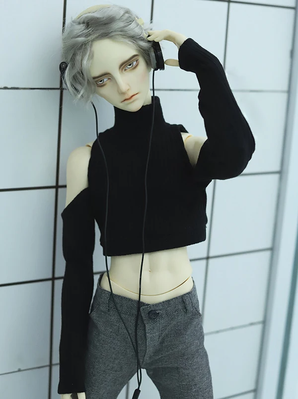 

D01-P394 children handmade toy 1/6 1/4 1/3 uncle Doll clothes BJD/SD doll Turtleneck Waist Strapless Knit Undercoat 1pcs