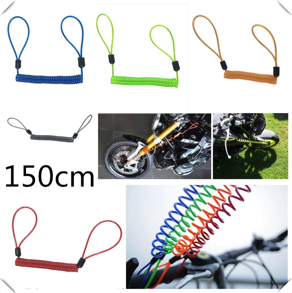 150cm motorcycle burglar alarm reminder rope spring pull wire for SUZUKI RGV250 VS800 Intruder VZ800 Marauder Bandit 650S