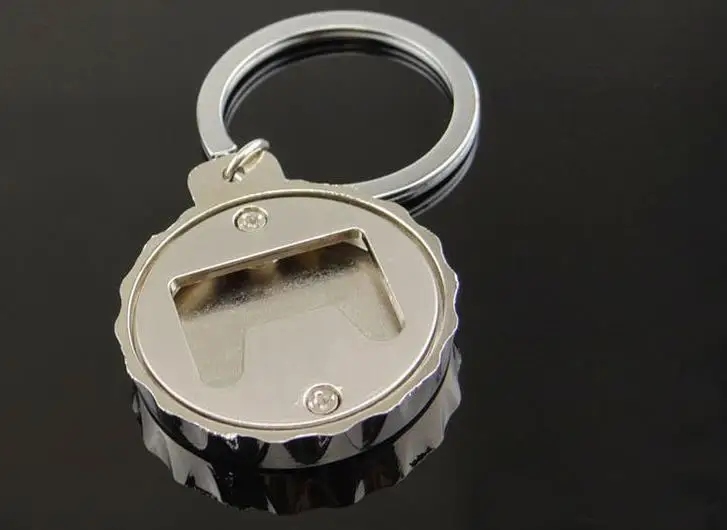 Brandneuer Flaschenöffner-Schlüsselanhänger aus Metall, modischer Autoschlüsselring für Männer und Frauen, bestes Geschenk, Schmuck Großhandel – Detail 1