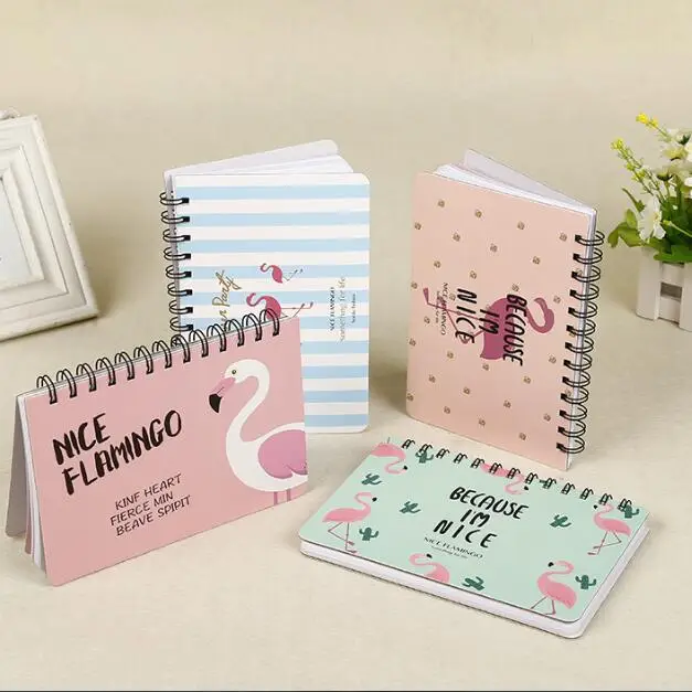 1 Piece Korean Flower Coil Weekly Planner Spiral Notebook Dairy Memo Sketch Book To Do It Notepads School Notebook Birthday Gift