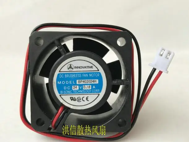 Original  BP402024H DC24V 0.18A 40*40*20MM 2 wire inverter fan