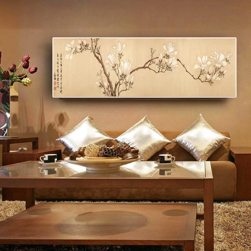 

Print Abstract Flower Wintersweet Traditional Chinese Painting & Calligraphy on Canvas Poster Art Wall Picture for Living Room