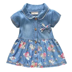 New Summer Baby Girls Clothes Children Cute Fashion Short Sleeved Dress Toddler Casual Costume Infant Outfits Kids Sportswear