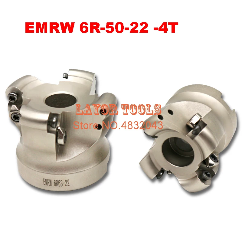 

EMRW 6R-50-22 -4T торцевая фреза, индексируемая плоская черновой резка, фреза с ЧПУ