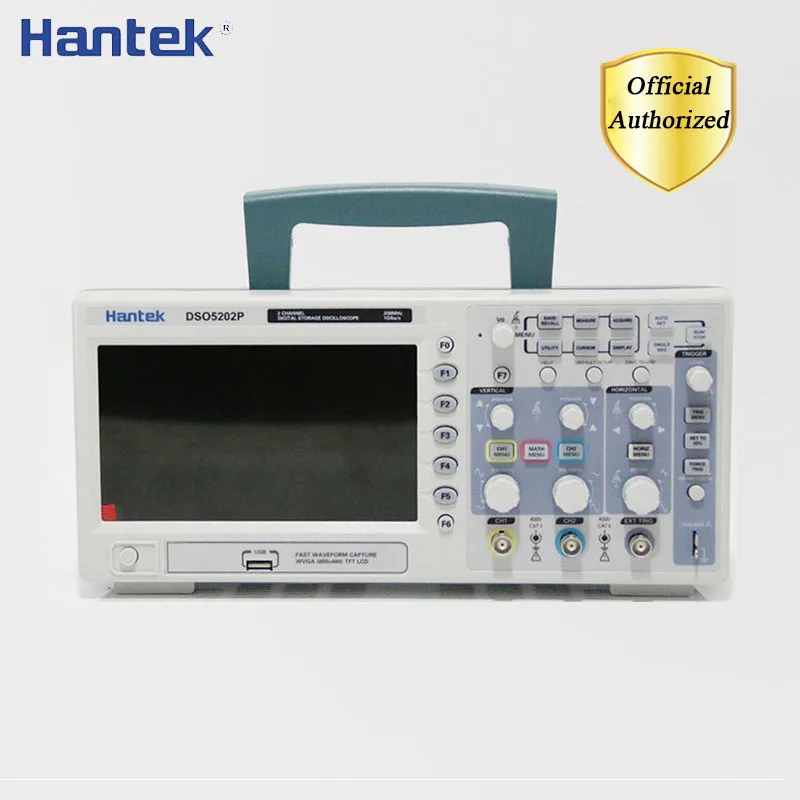 Hantek DSO5102P DSO5202P Digital Oscilloscope 100MHz 200MHz 2 Channels PC USB Handheld Osciloscopio Portatil Electrical Tools