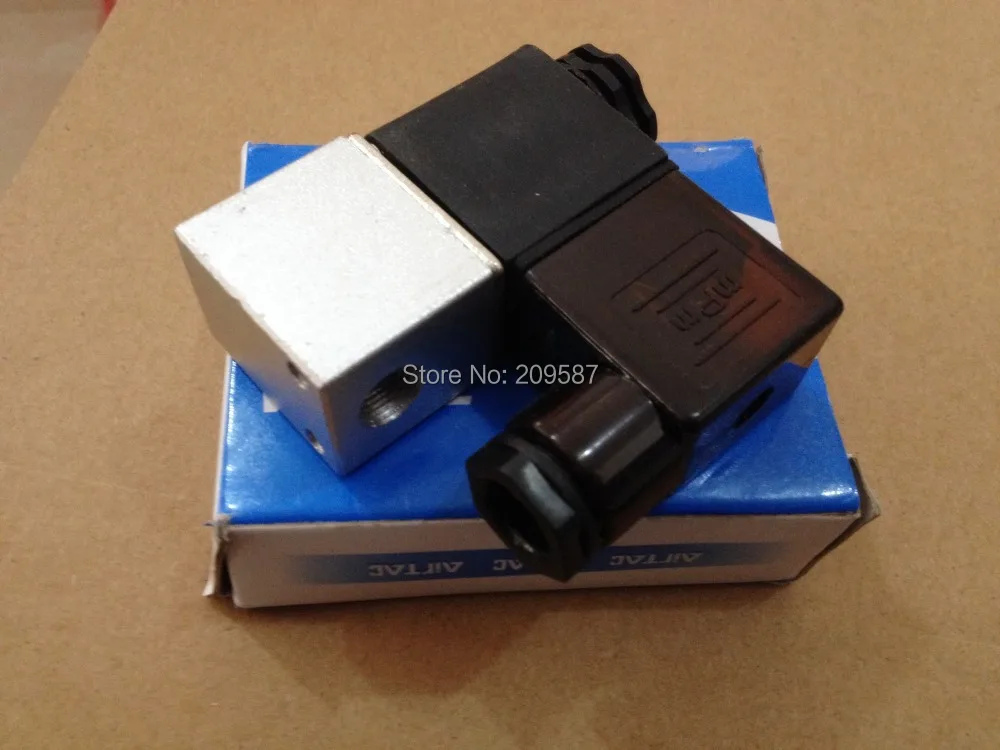 

5Pcs 2V025-06 DC 12V/24, AC 110V 220V 1/8" BSP 2 Position 2 Way Solenoid Valve IP65 Normally Closed