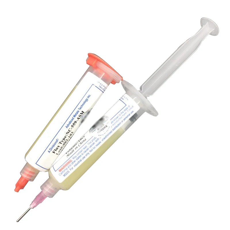 Siringa Solder Paste Flux Grasso Riparazione Solde NC-559-ASM 10CC PCB BGA Saldatura Flux Paste Solder Sfera Flux Pasta + Ago