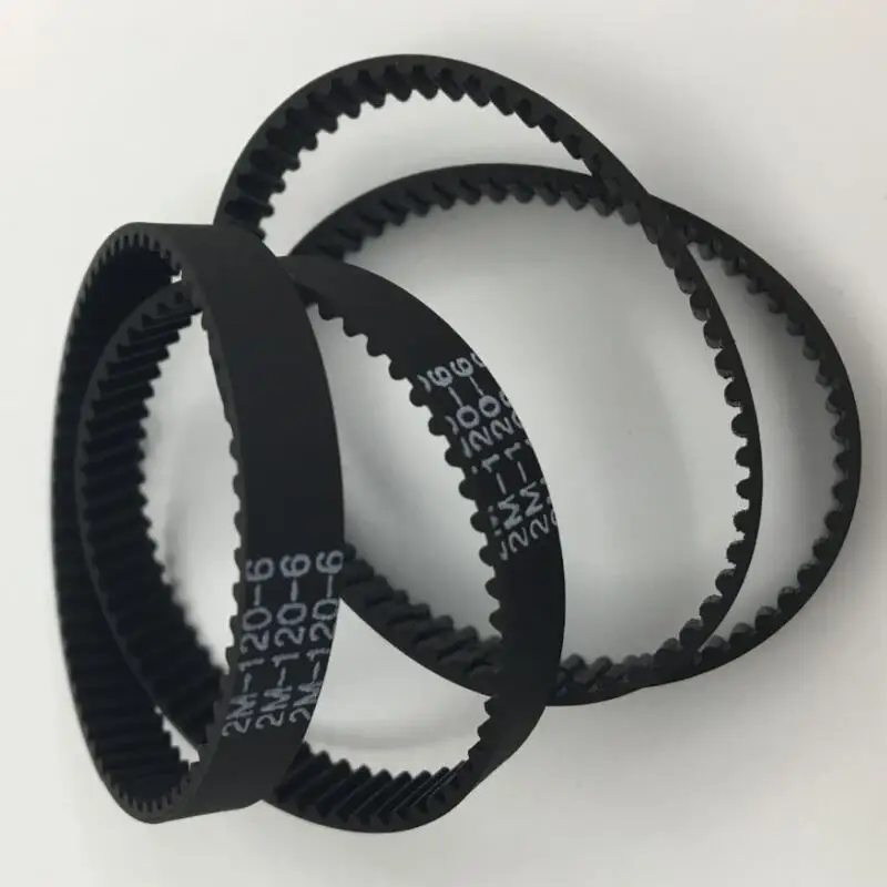 2pcs/lot GT2-120 Timing belt 2M 120 4 in closed loop 2M 120 Length=120mm Teeth=60 width=4mm for 3D printer