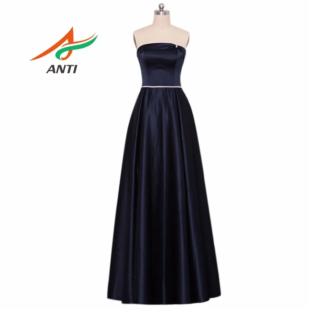 

ANTI Cheap Simple Dark Blue A-Line Bridesmaid Dresses 2018 Long Wedding Party Dress robe demoiselle d'honneur vestido madrinha