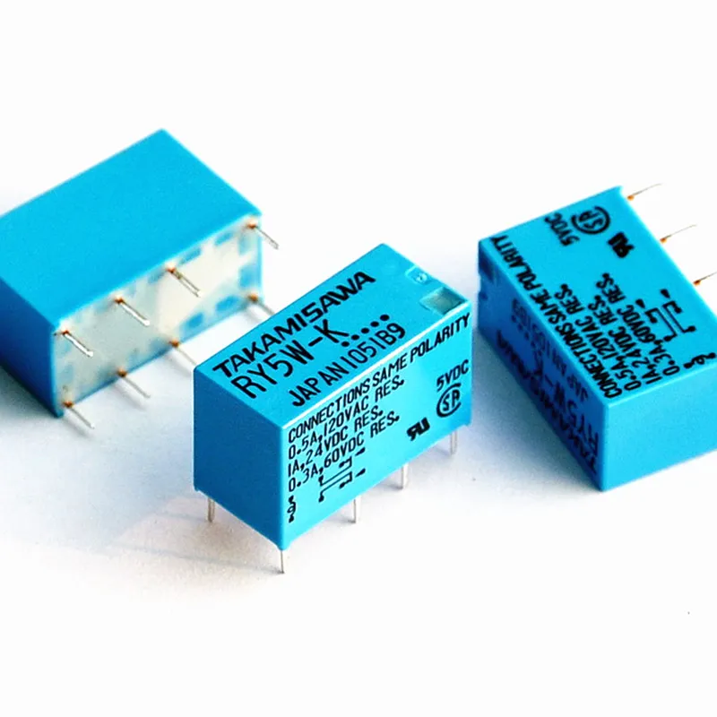 100 шт./лот TAKAMISAWA RY5W-K 5V реле сигнала DPDT.