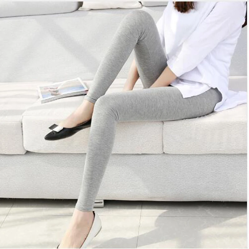 Babbytoro Solid Color Leggings For Women 2022 Modal Cotton Skinny Jeggings Red Purple Pink Black Grey 6XL 5XL XS Legins