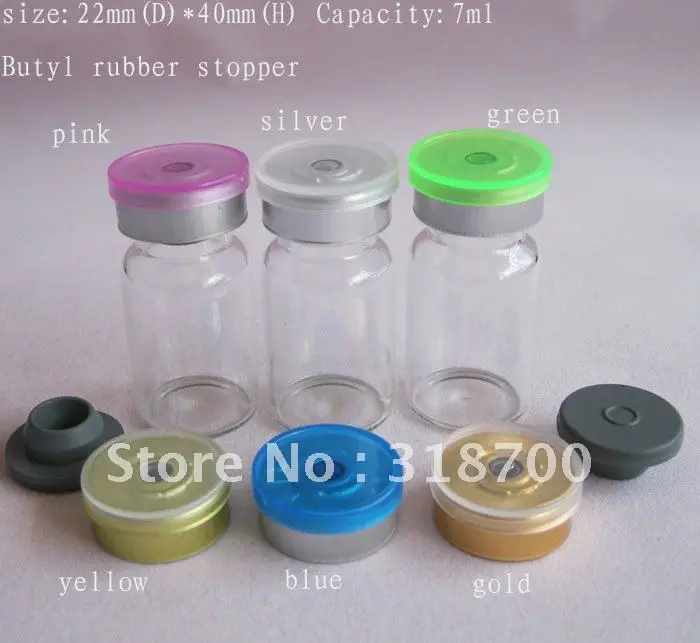 7ml glass vial with flip cap, medicine sample vial, essence oil glass bottle, 2ml,3ml,5ml,till 30ml is available