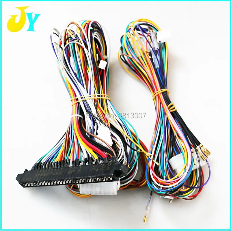 

Jamma wire Harness 28pin jamma loom connection to Sanwa JLF-TP-8Y joystick OBSF-30 push button arcade game PCB board