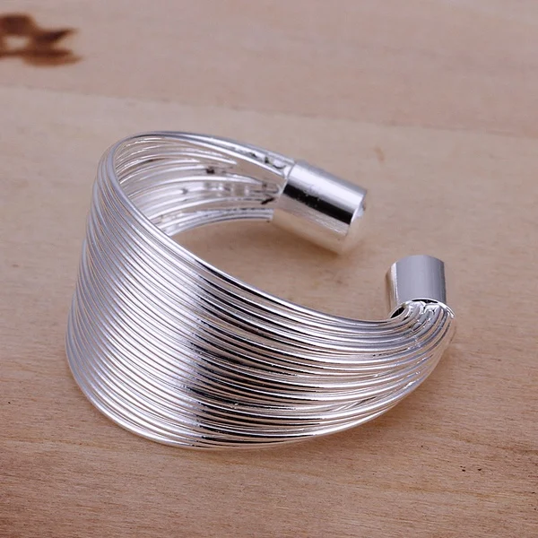 Cute High quality Wedding open chain style festival gifts Silver color Rings beautiful trendy Jewelry Free shipping R018