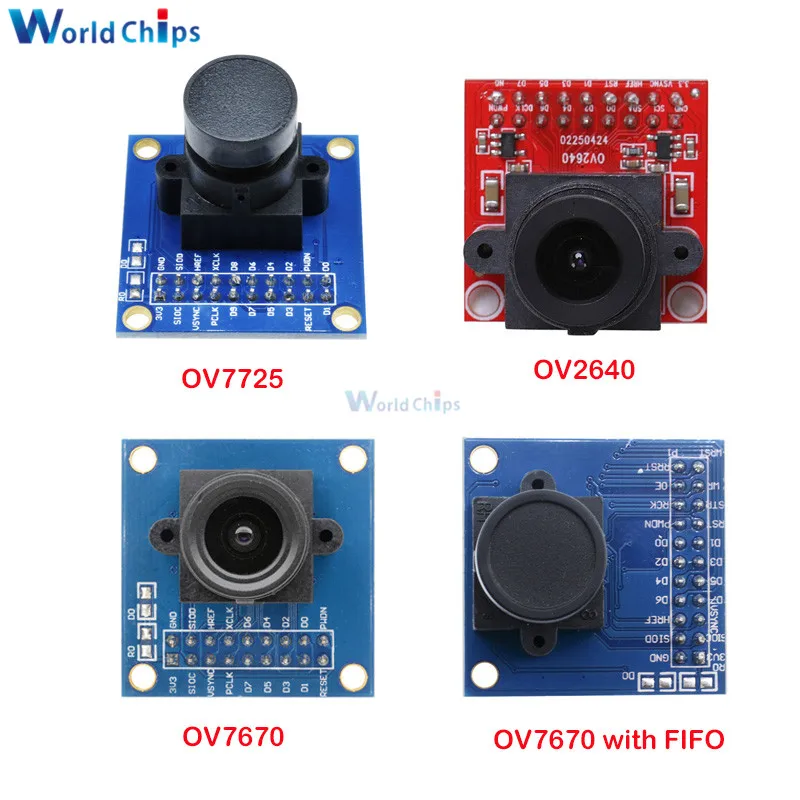 diymore Camera Module OV7670 OV7725 OV2640 OV7670 with FIFO CAM Module Image Sensor STM32 Supports VGA CIF JPEG 30W For Arduino