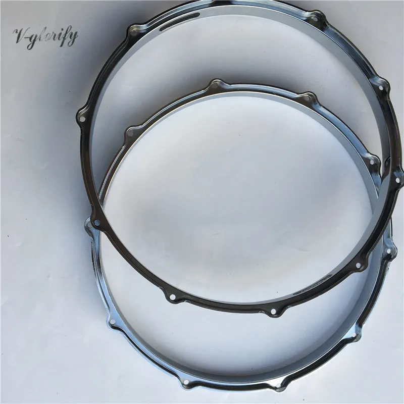 14 Inch 10 Hole Aluminum Alloy Die-cast Snare Drum Rim Drum Hoop One Pair Drum Snare