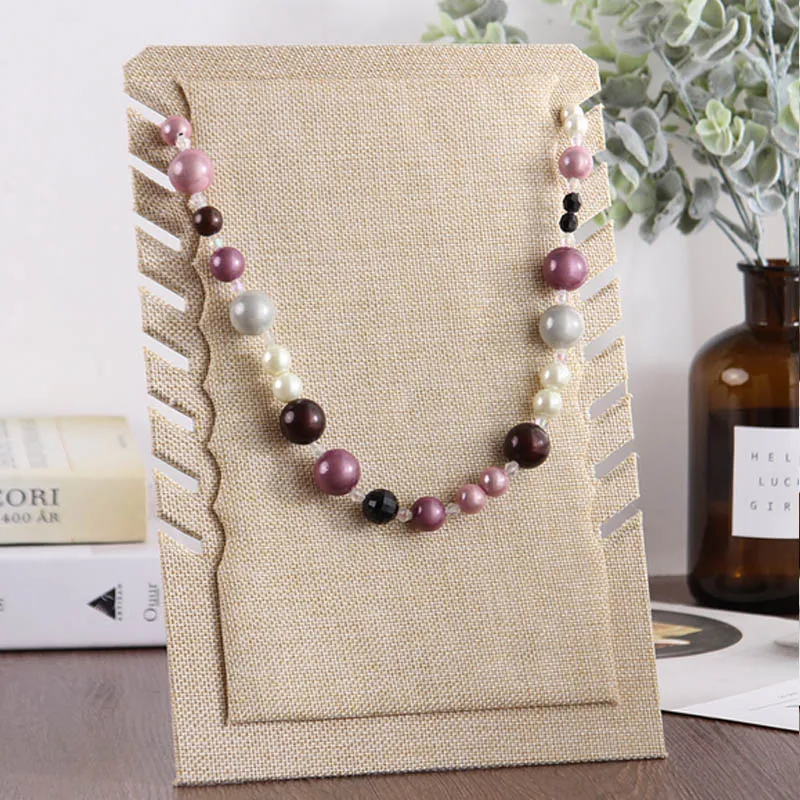 Hot Selling 4 Color Necklace Bust Jewelry Pendant Chocker Display Holder Organizer Stand Fashion Jewellery Shelf Adjustable Back