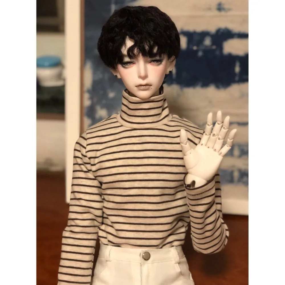 

BJD DOLL Strips Sweater Outfits Clothing Top For 1/4 17" 1/3 24" Tall MSD SD SD17 SD10 SD13 DK DZ AOD DD Wear