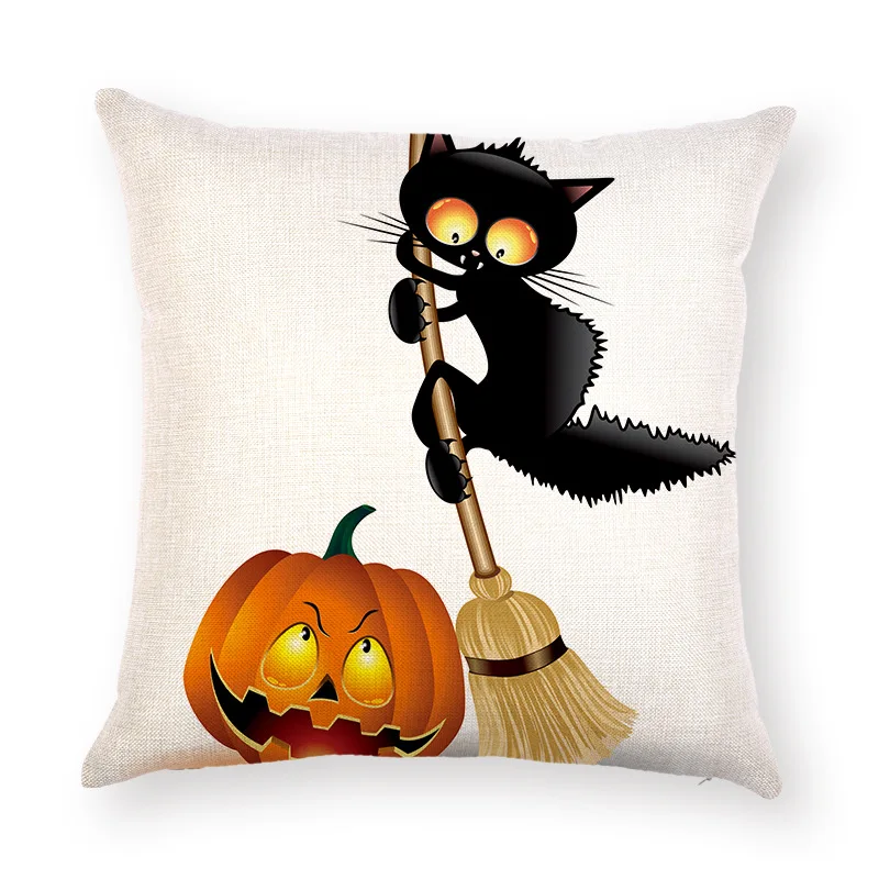 pillow covers for sofa Halloween creative home Sofa Car Pillow Cover Print pumpkin pillowCase Home Decor pillow case PP51