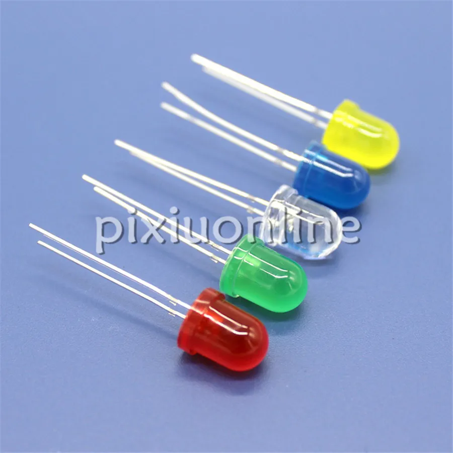 

High Quality J759b Diameter 8mm Colorful Light Emitting Diode 5colors Choose 2-2.2V/3-3.2V Free Brazil Shipping