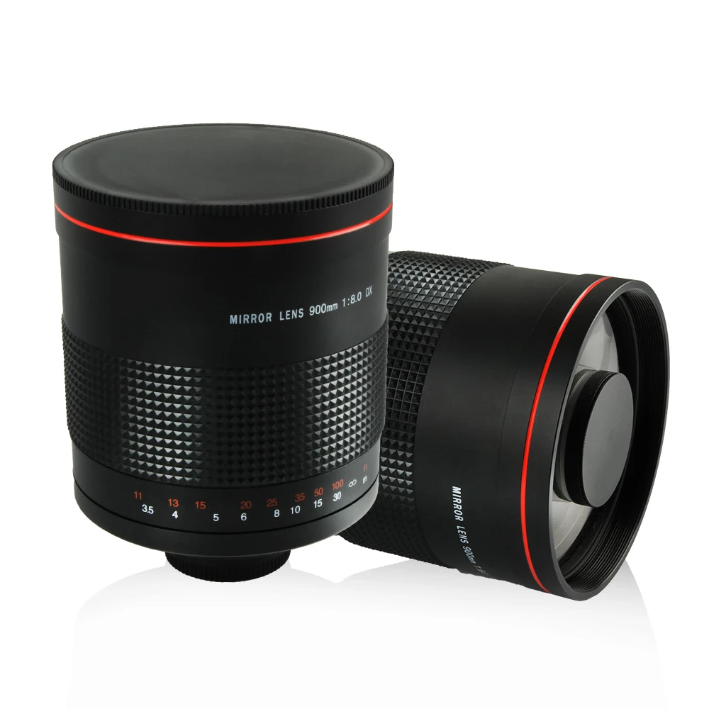 900mm f/8.0 Super Mirror Telephoto Manual Focus Lens + T2 Mount