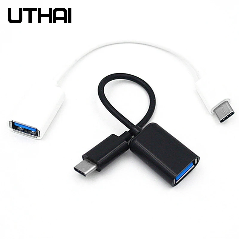 UTHAI J11 Type-C USB 어댑터 USB C OTG 케이블 MacBook Pro Type-C to USB2.0 카드 리더기