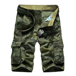 Camouflage Camo Cargo-Shorts Männer 2024 Neue Herren Casual Shorts Männlichen Lose Arbeit Shorts Mann Militär Kurze Hosen Plus Größe 29-44