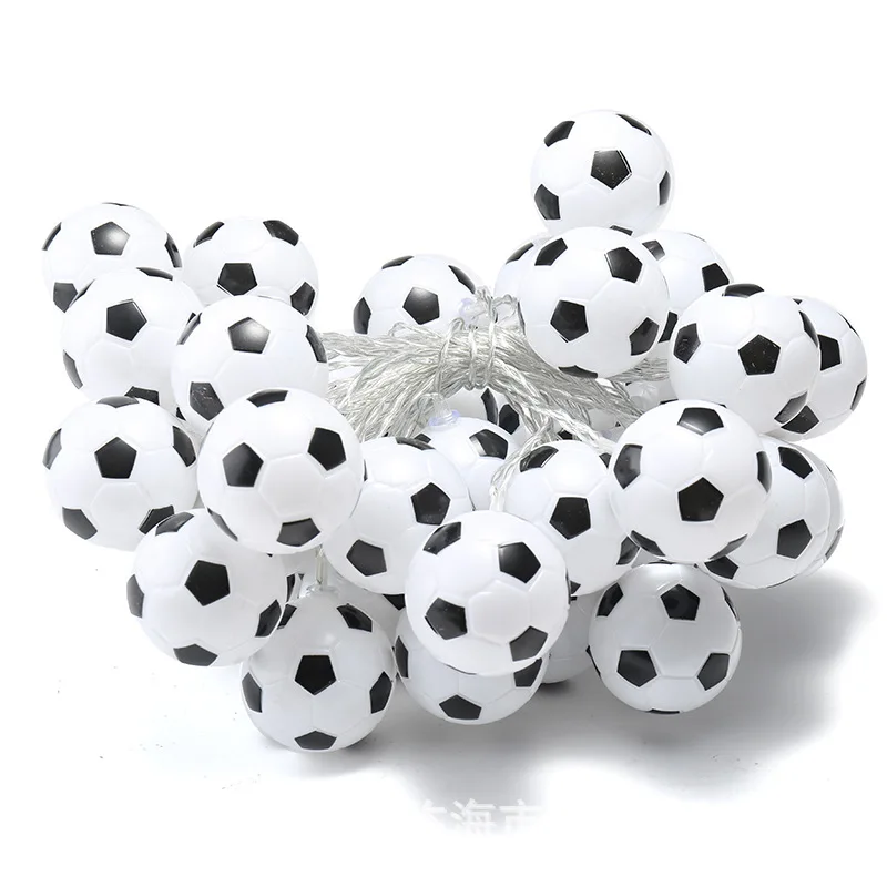 Ballons de Football à LED, guirlande décorative pour chambres à coucher, fête à thème de noël, lumières féeriques décoratives, batterie USB, 3/5M