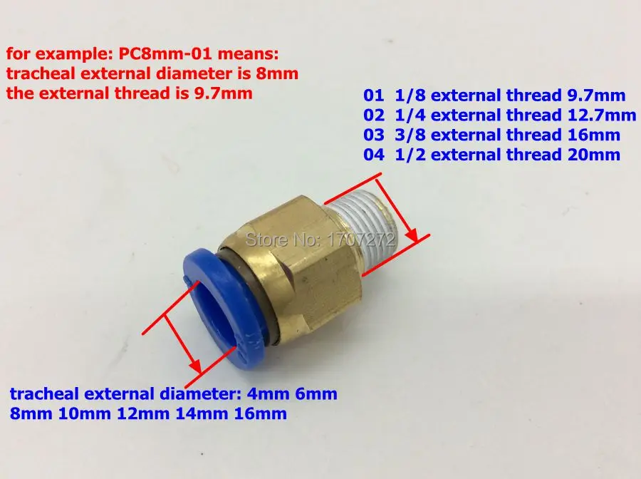 

free shipping 4mm Tube Pneumatic Straight Quick Coupling 1/8" Thread Brass Connector