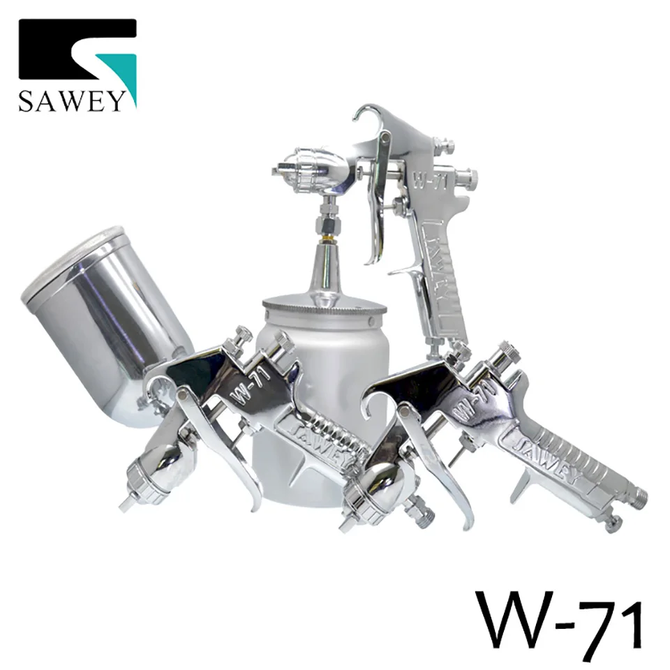 W-71 SAWEY  High Atomizati Spray Gun / Furniture / Wood Automotive Paint Spray Gun,gravity/suction/pressure type FREE SHIPPING