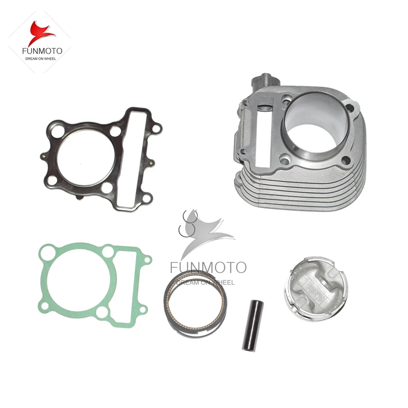 Cylinder set Include Piston/Pin/Rings And Gaskets/Valve Sealings For JIANSHE 250 LONCIN 250  JS-FG