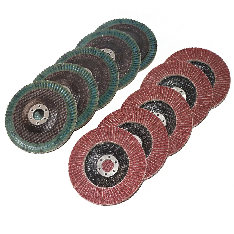 10PCS Professional Flap Discs 100mm 4 Inch Sanding Discs 60/80/120/240/320 Grit Grinding Wheels Blades For Angle Grinder