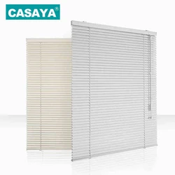 One Rod Control Venetian Blinds Waterproof C shape/ S shape No Drill System Frosted Venetian Blinds Oilproof