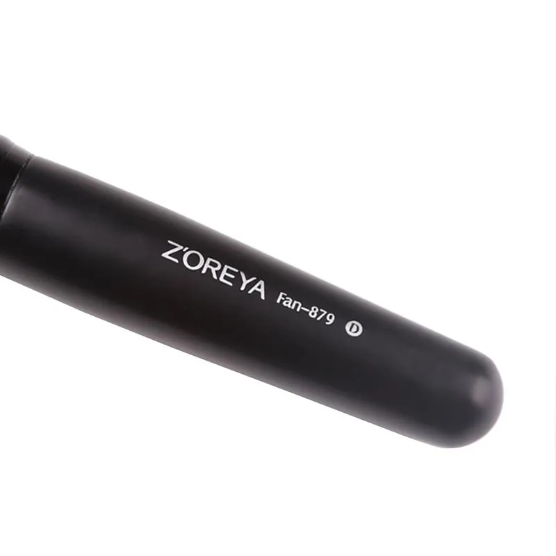 Zoreya Brand  Professional Nylon Large Fan Brush Black Wooden Handle Makeup Brushes Beauty Cosmetic Tools For Blusher