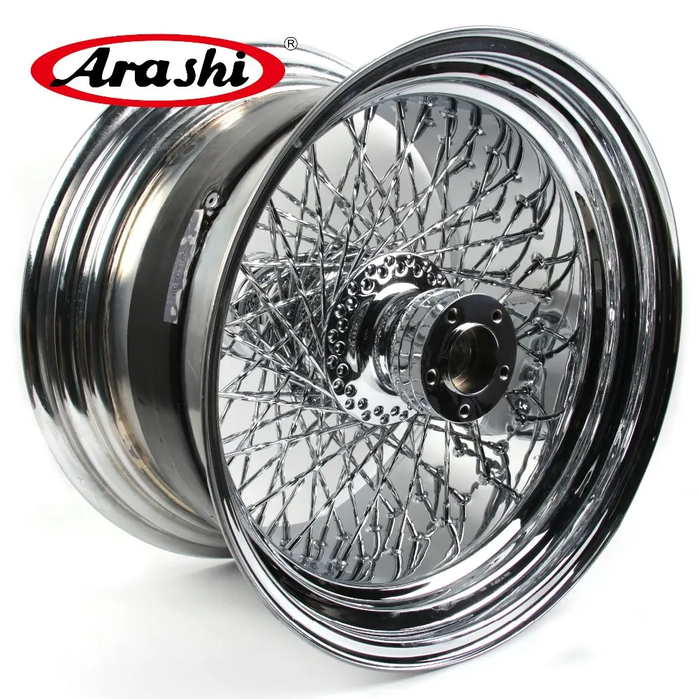 Arashi For HARLEY DAVIDSION 18x10.5 inch Chrome Rear Wheel Rim Modification Motorcycle Wheel Rims