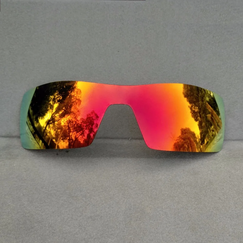 

Orange Red Mirrored Replacement Lenses for Oil Rig Sunglasses Frame 100% UVA & UVB Anti-Reflective