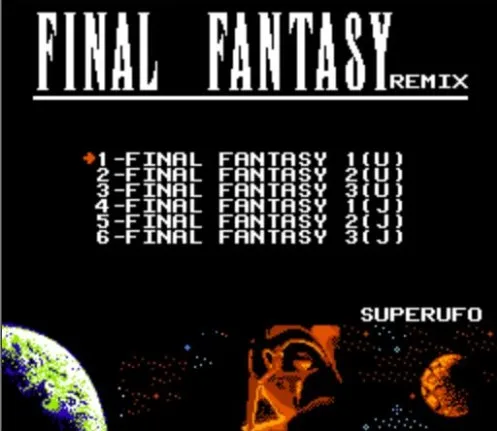 E cartucho de jogo FINAL FANTASY, I, II, III, 6in 1, 8 bits, 60Pin