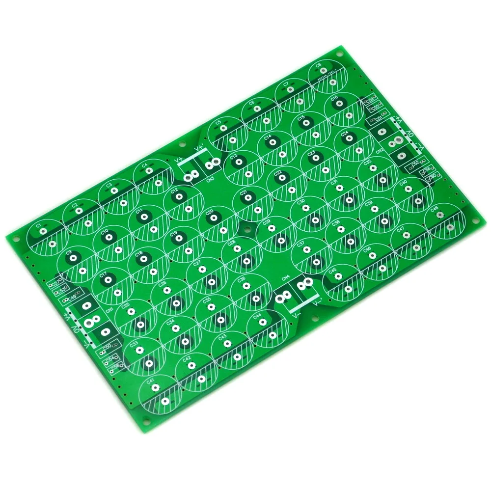 

Capacitor Filter Bare PCB, Support 48pcs D18mm Electrolytic Capacitors.