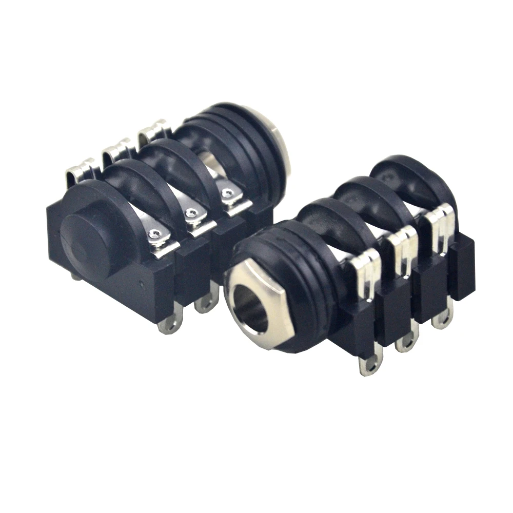 12PCS  LANDTONE 1/4 6.35 mm Stereo Jack Socket INPUT or Output Jack Guitar Effects Pedals Parts