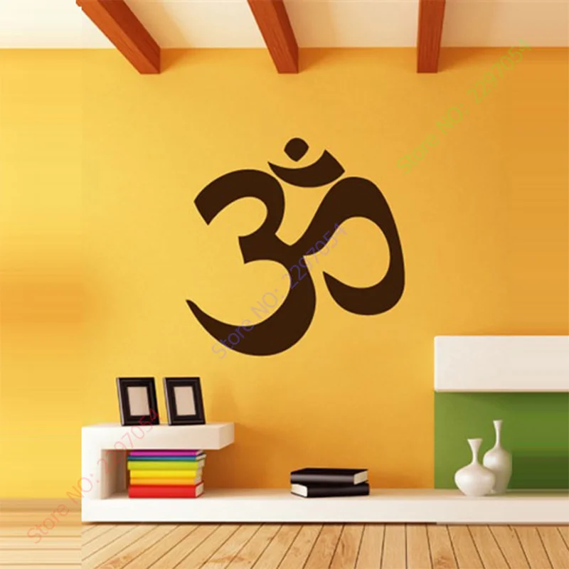 Yoga Om Yoga Decoration Wall Stickers,Wall Decal Quote Wall Lettering Art Words,Large Size Selectable